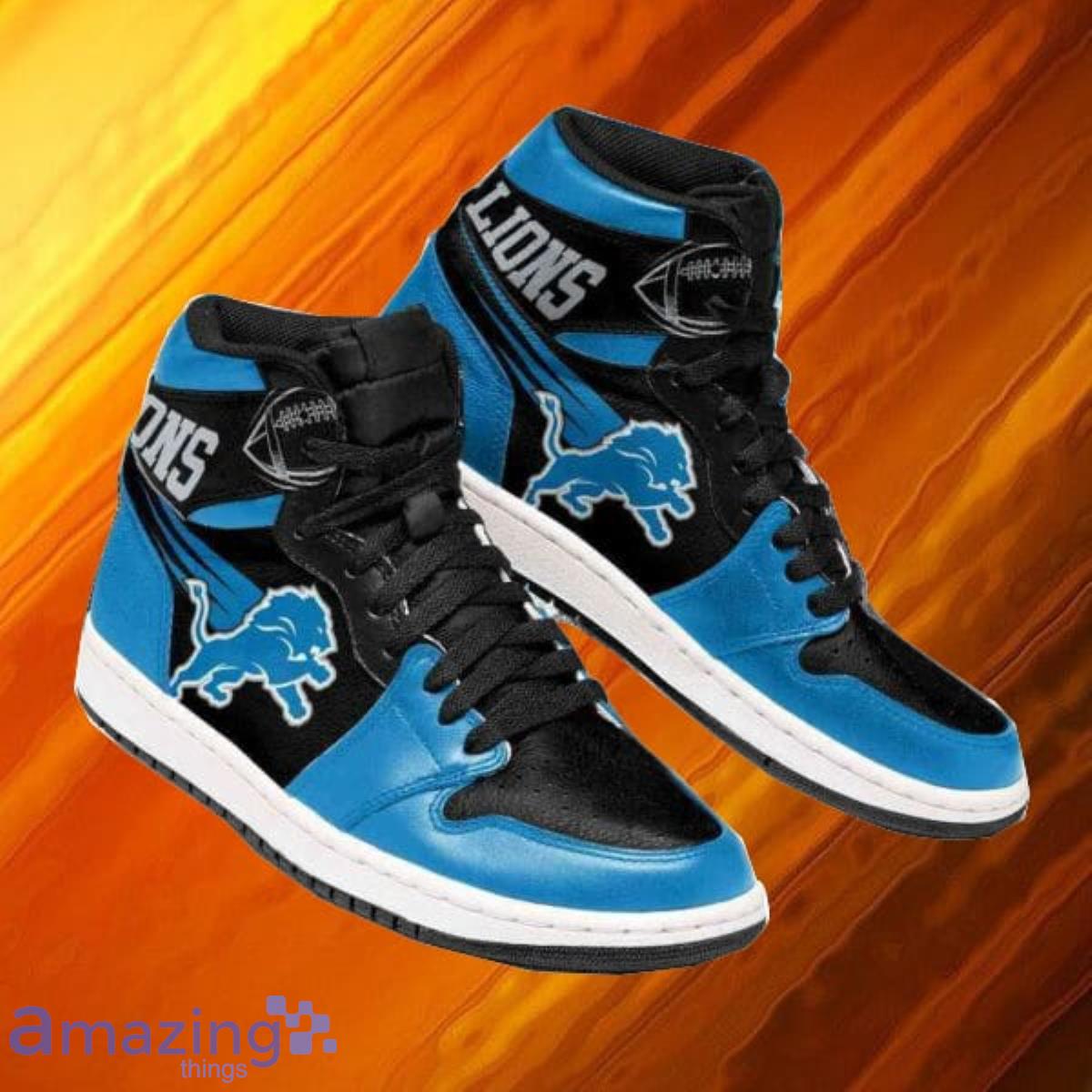 Detroit Lions Sneakers High Top Shoes Fan Gift