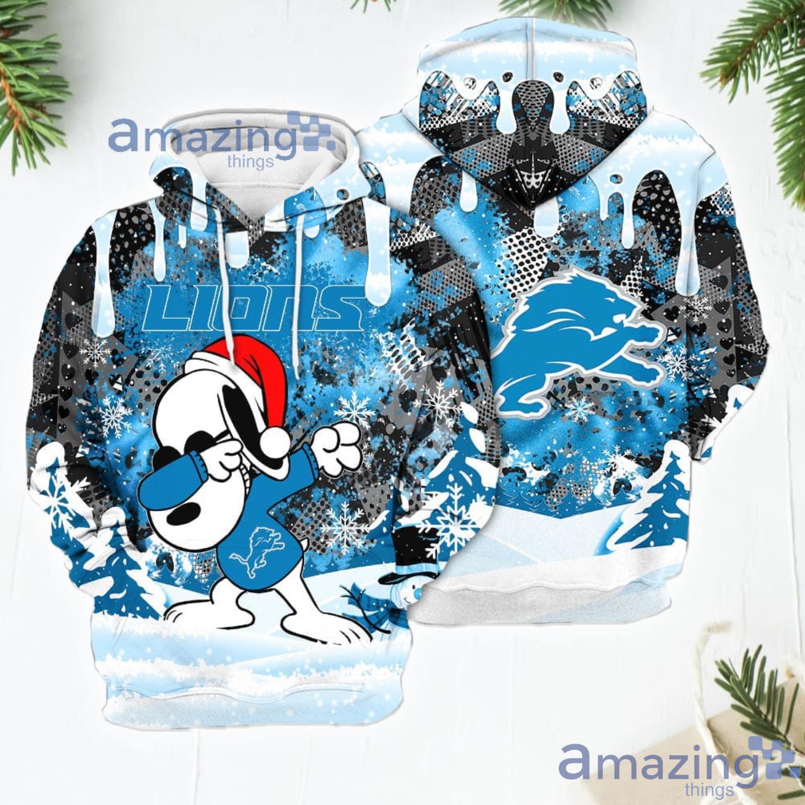 Detroit Lions Christmas Snoopy shirt, hoodie, sweater, long sleeve