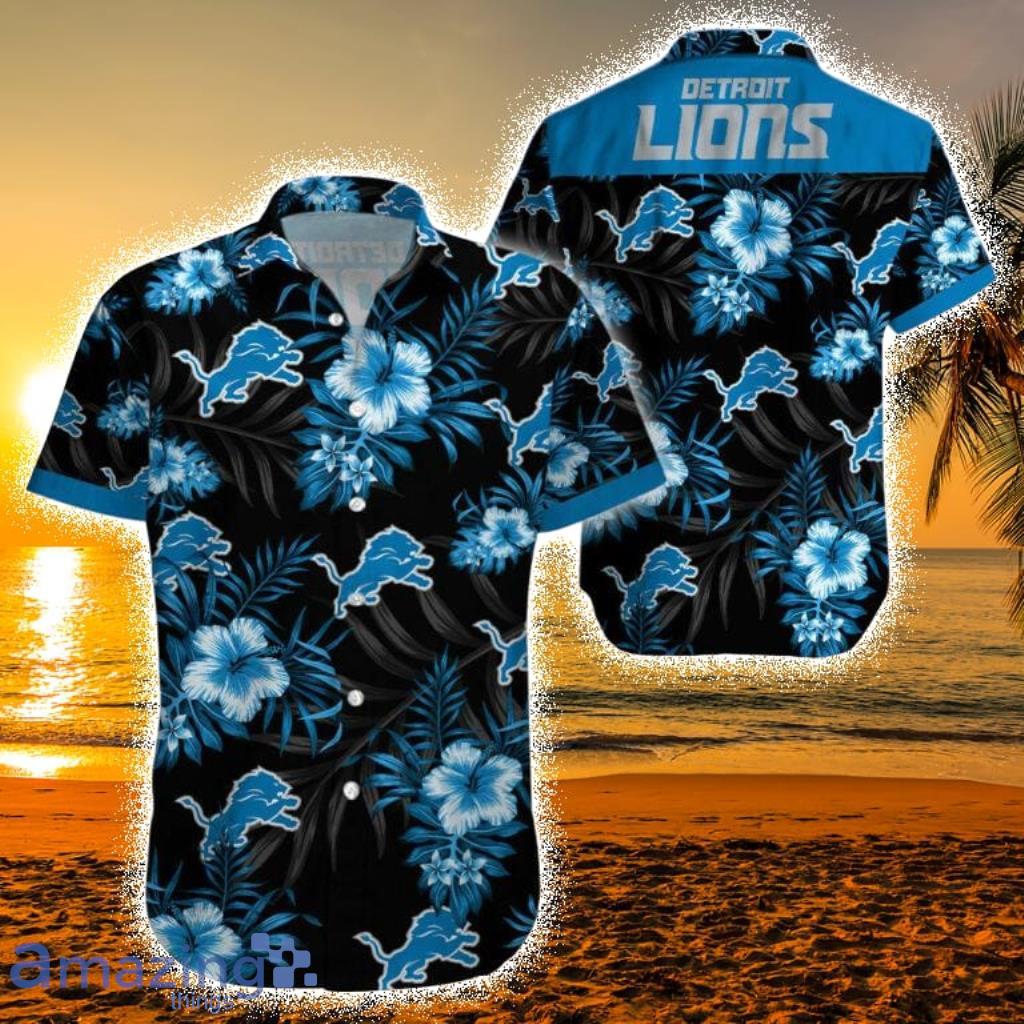 Detroit Lions Sport Hawaiian Shirt NFL Teams Black Gift For Men And Women