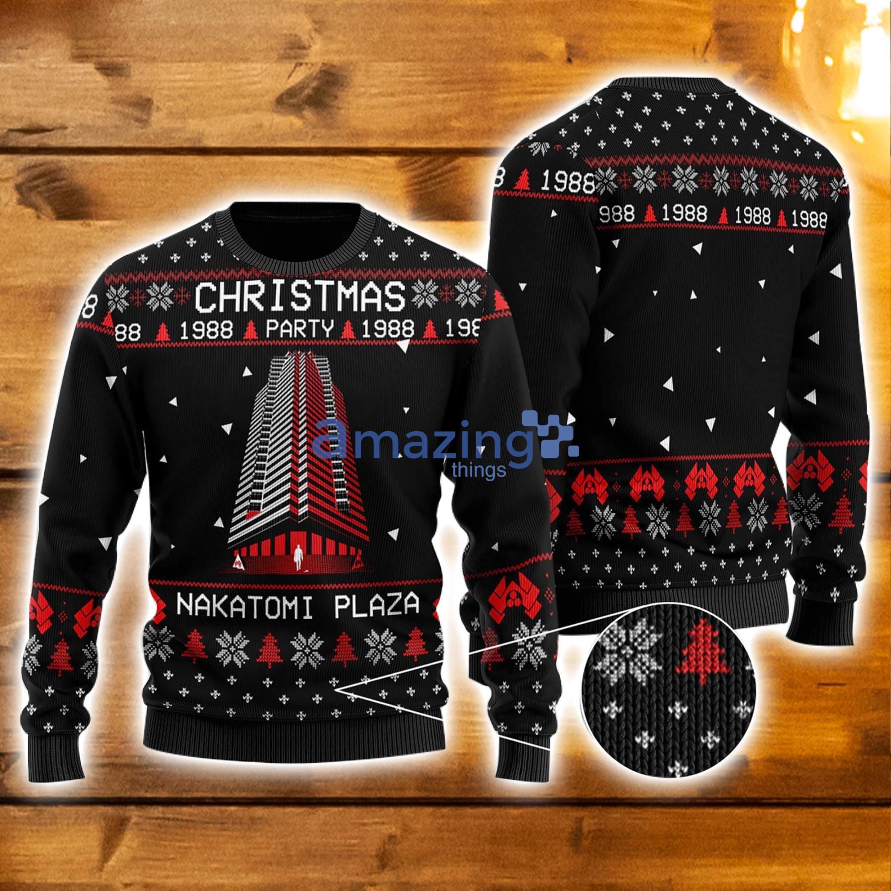 Die Hard John McClane 1988 Nakatomi Plaza 3D Ugly Christmas Sweater Xmas Christmas Gifts Product Photo 1