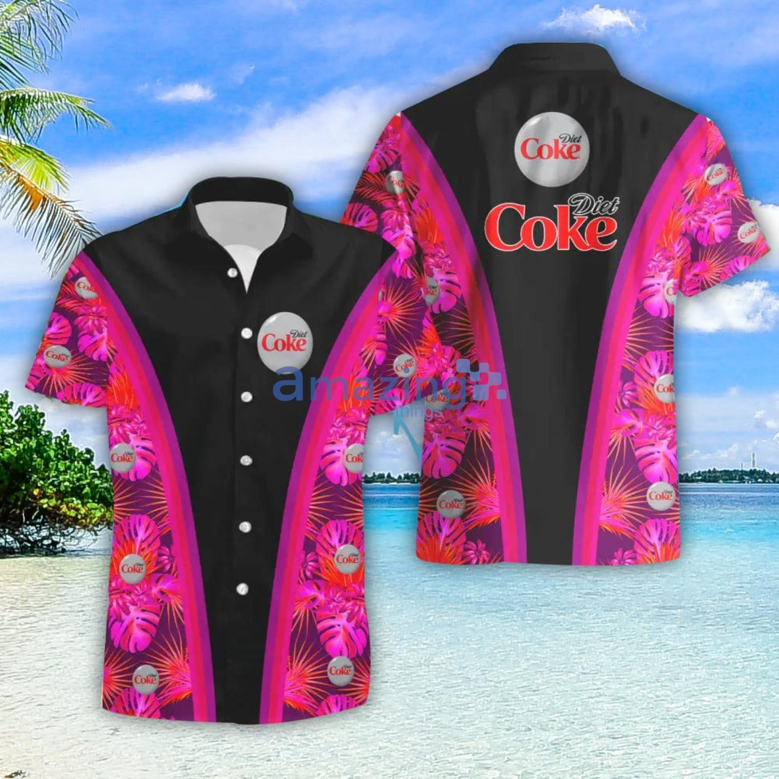 Diet Coke Lover Summer Gift Hawaiian Shirt And Shorts Product Photo 1