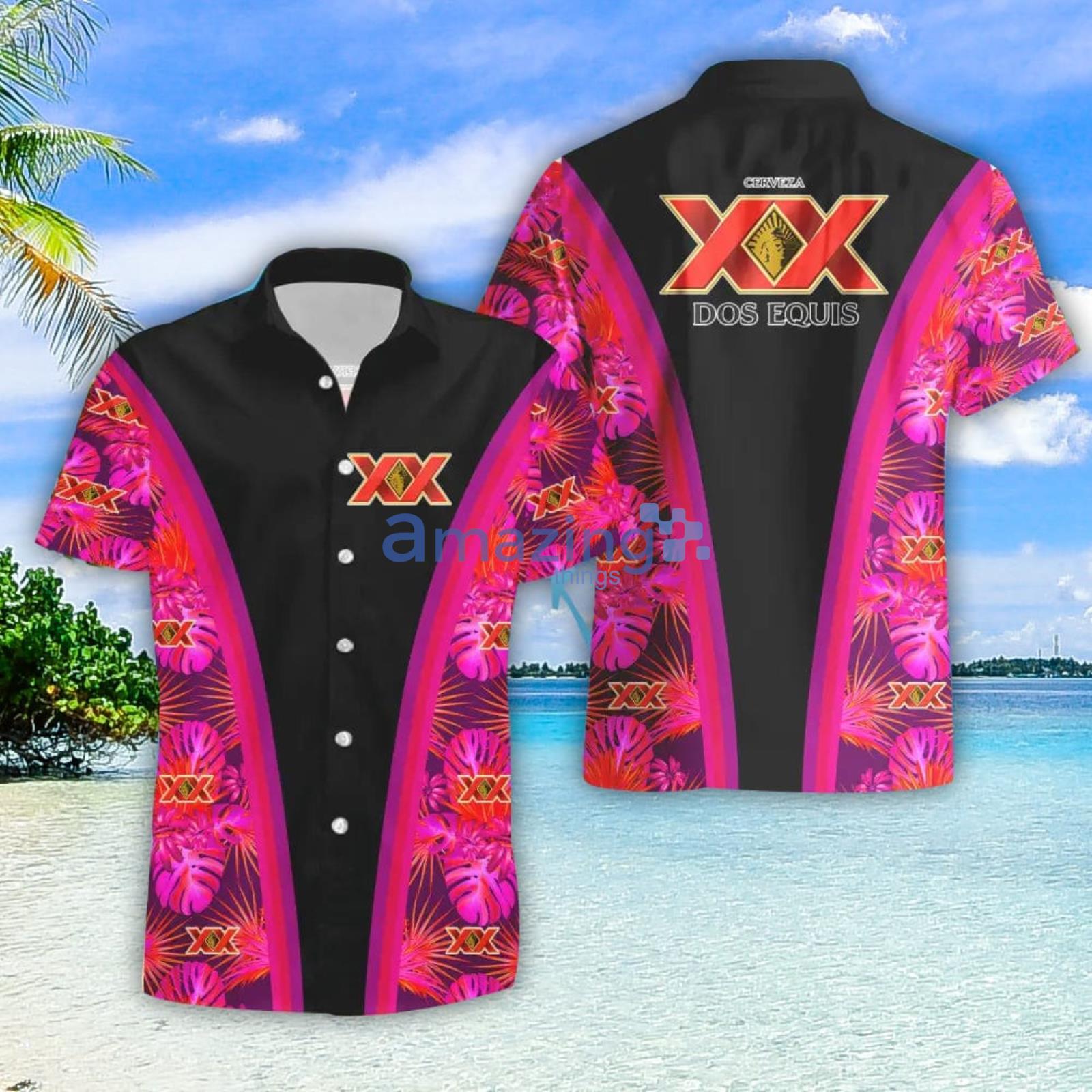 Dos Equis Lover Summer Gift Hawaiian Shirt And Shorts Product Photo 1