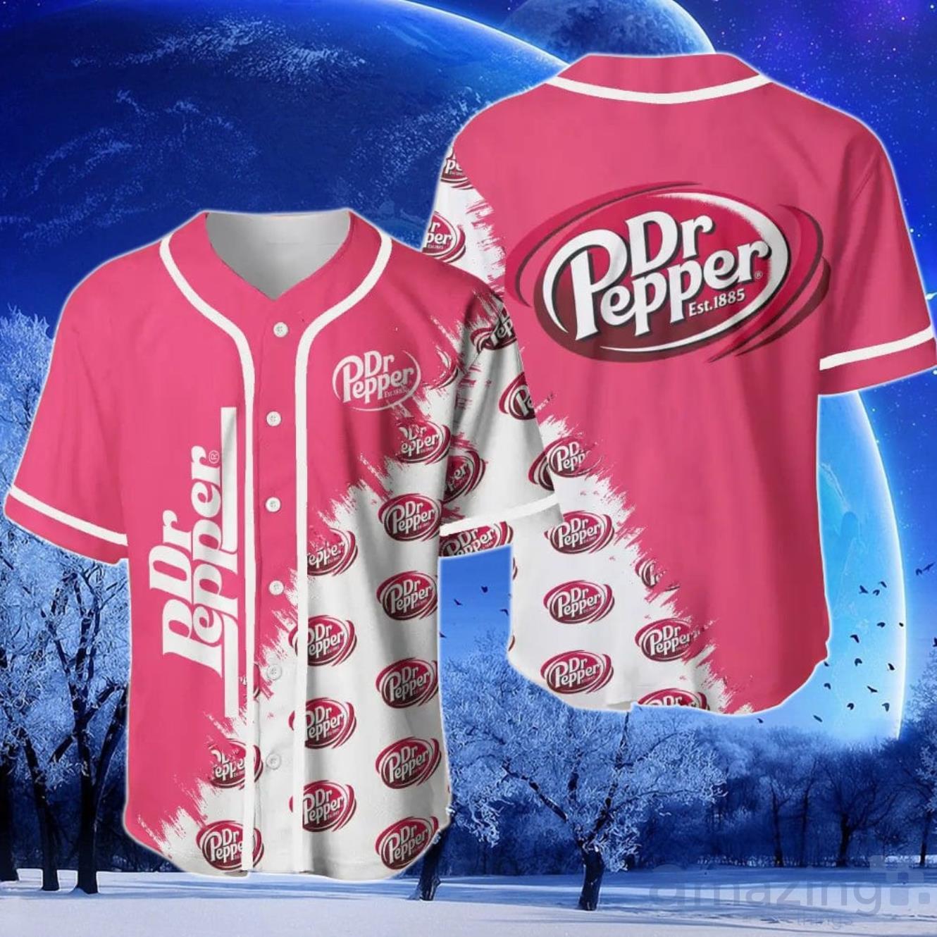 Dr Pepper Baseball Jersey image Dr Pepper Baseball Jersey Product Photo 1