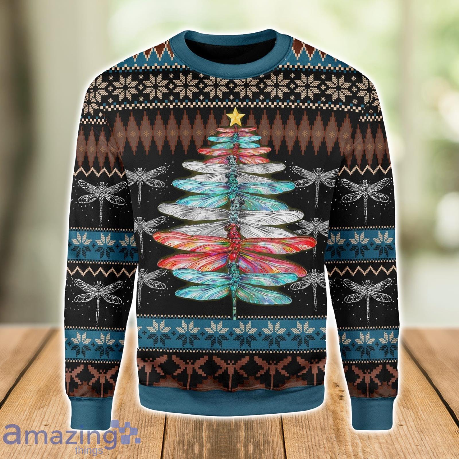Dragon Christmas Tree Ugly Christmas Sweater Xmas Gift Men And Women Christmas Sweater Product Photo 1