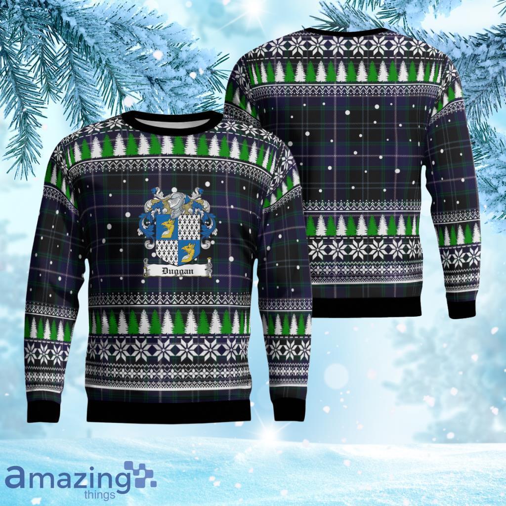 Duggan Crest Tartan Christmas Ugly Sweater 3D Gift For Men And Women Product Photo 1