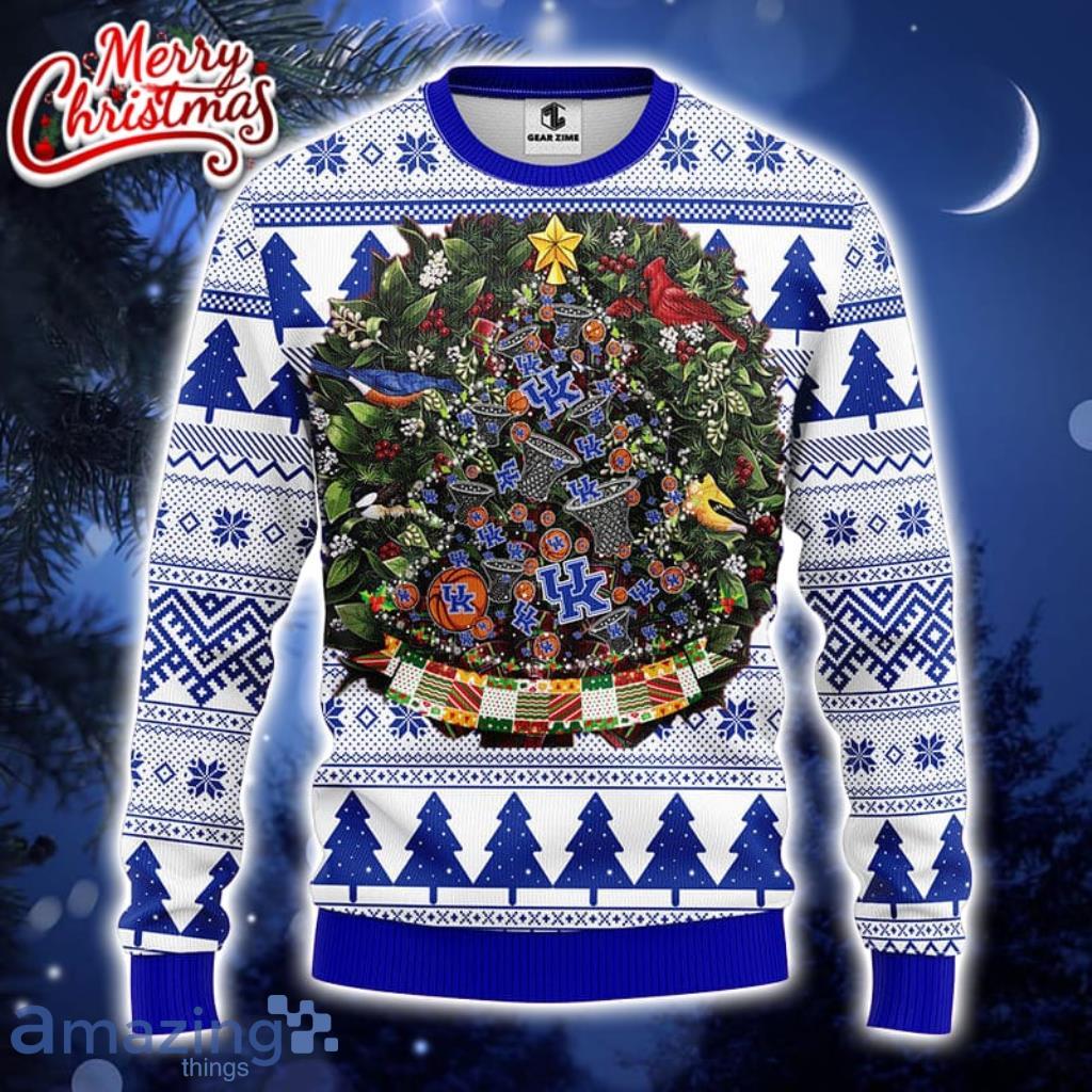 Duke Blue Devils Tree Ball Christmas Ugly Sweater Product Photo 1