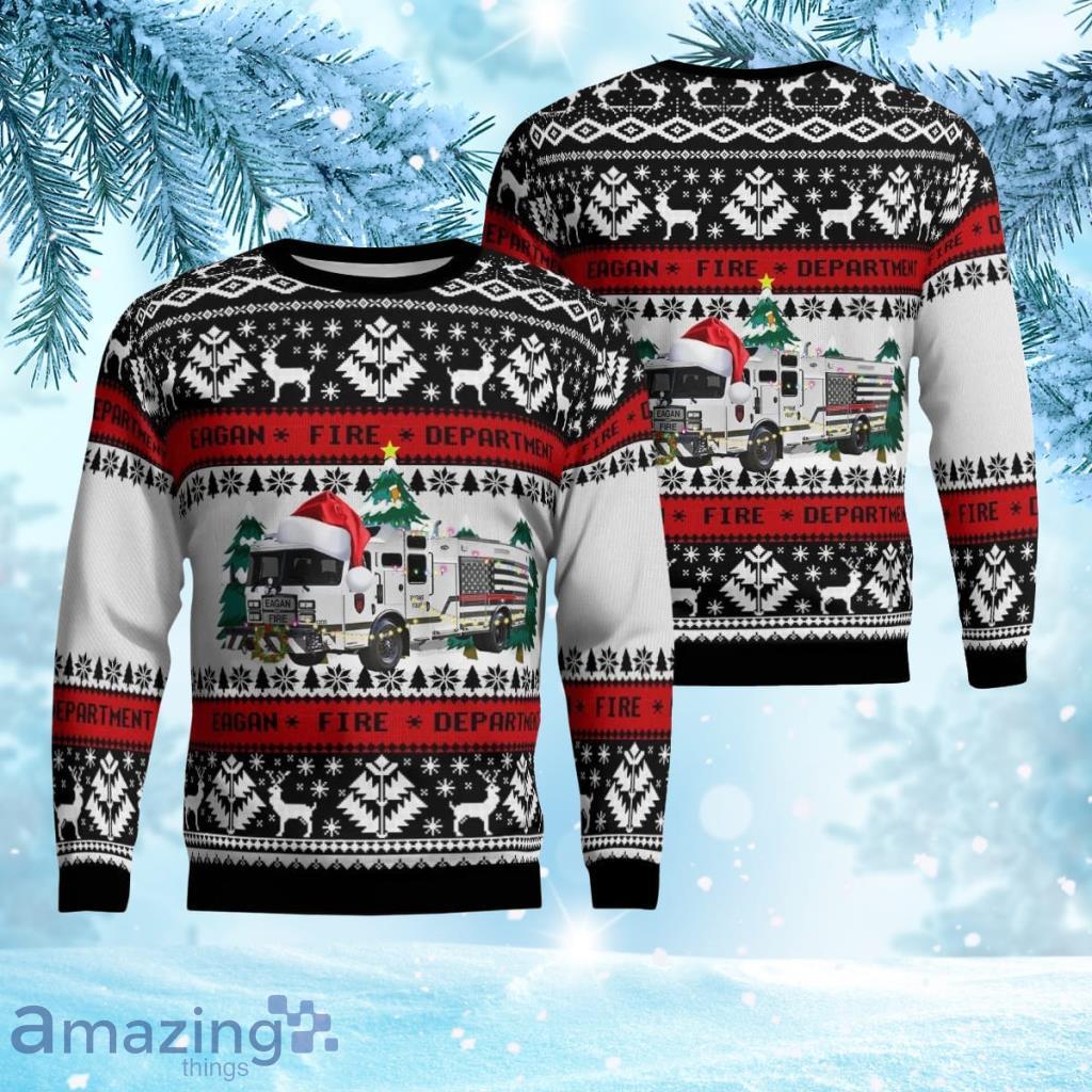 Eagan Fire Department Christmas Aop Ugly Sweater 3D Gift For Men And Women Product Photo 1