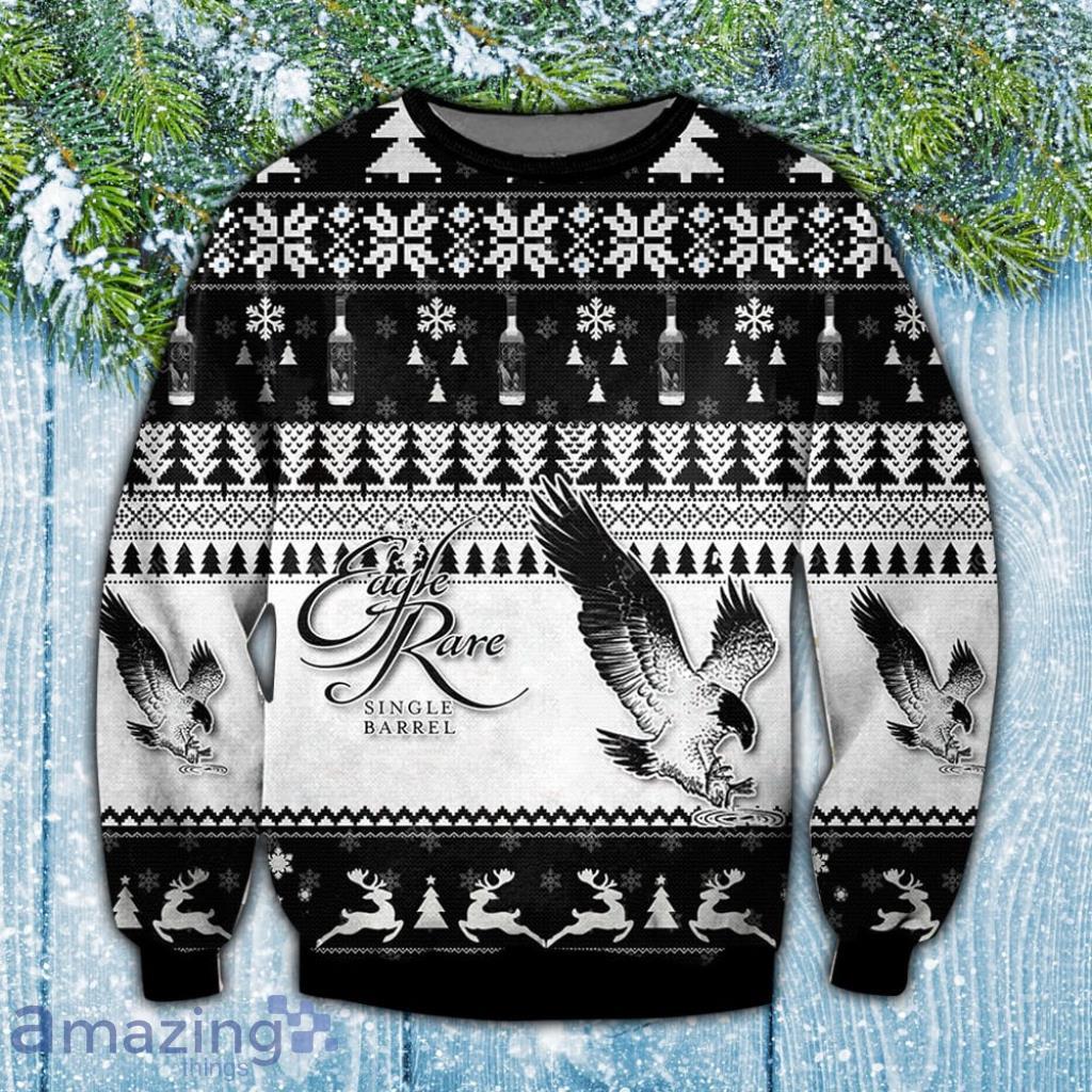 Eagle Xmas Light Funny Christmas Ugly Sweater 3D Gift For Men