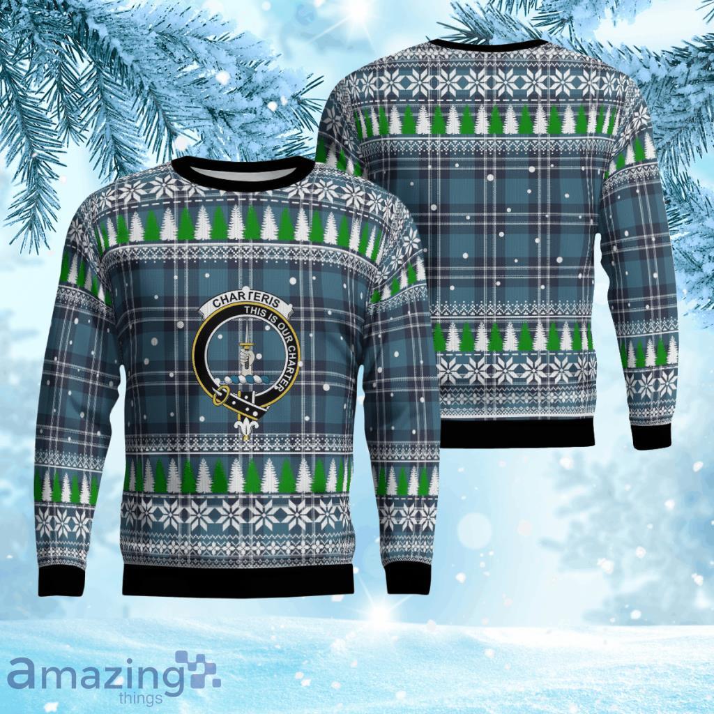 Earl of St Andrews Crest Tartan Christmas Ugly Sweater 3D Gift For Men And Women Product Photo 1