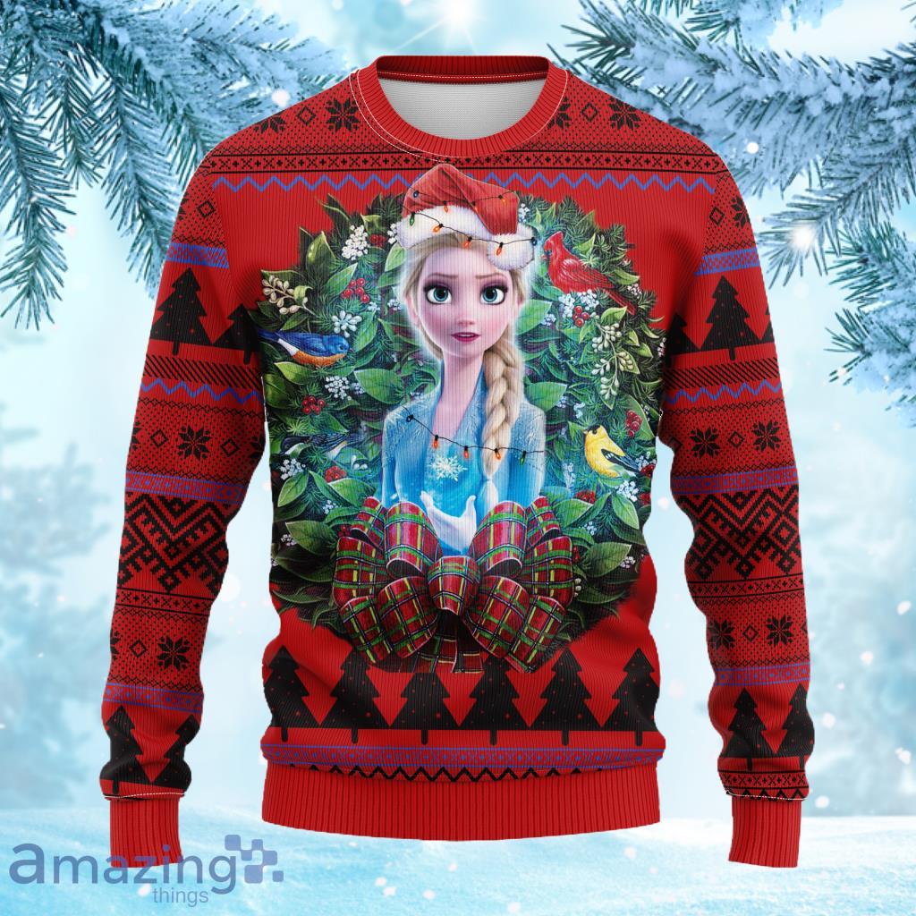 Elsa Queen Frozen 2 Noel Mc Ugly Christmas Sweater 3D Gift For Men And Women Product Photo 1
