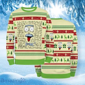 Emc2 Ri Ck Cartoon Mort Movie Ugly Christmas Sweater Product Photo 1
