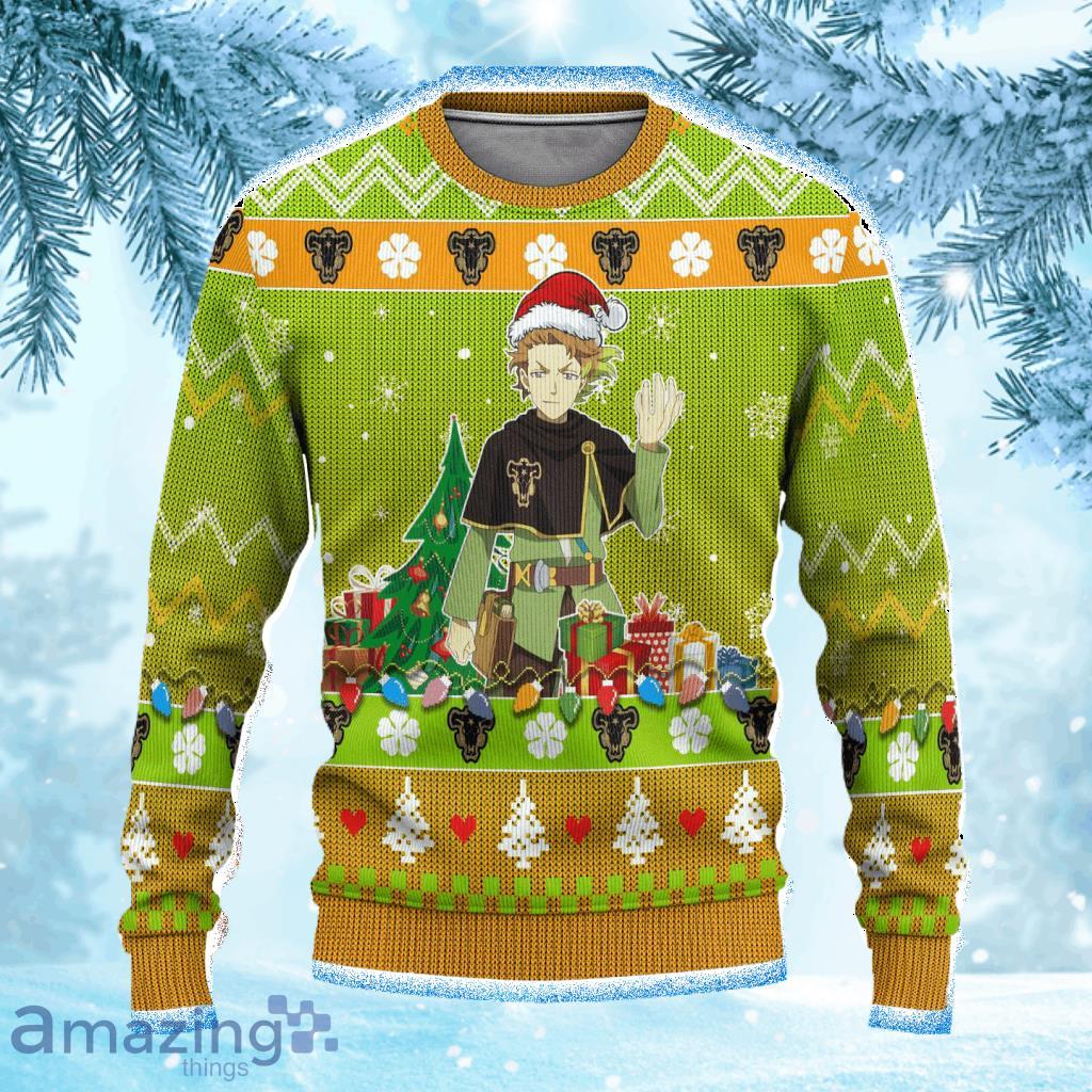 Finral Roulacase Anime Ugly Christmas Sweater 3D Gift For Men And Women Black Clover Xmas Gift Product Photo 1