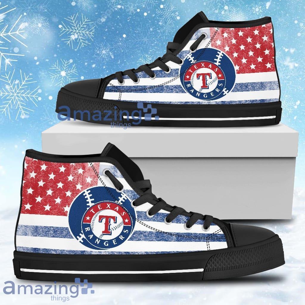 Flag Rugby Texas Rangers High Top Shoes For Men And Women Product Photo 1