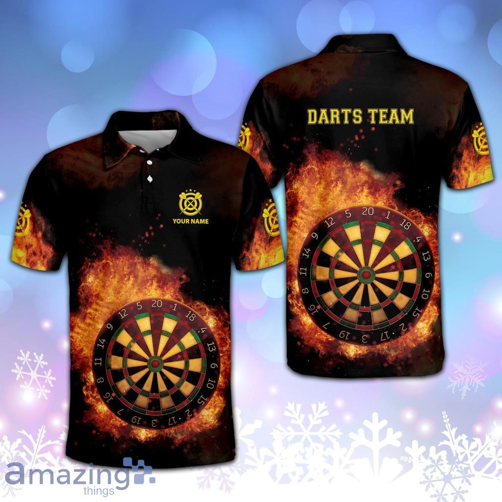 Flame Dartboard Shirts Dart League Shirts