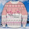 Flamingo Ugly Christmas Sweater  3D Gift Christmas Funny
