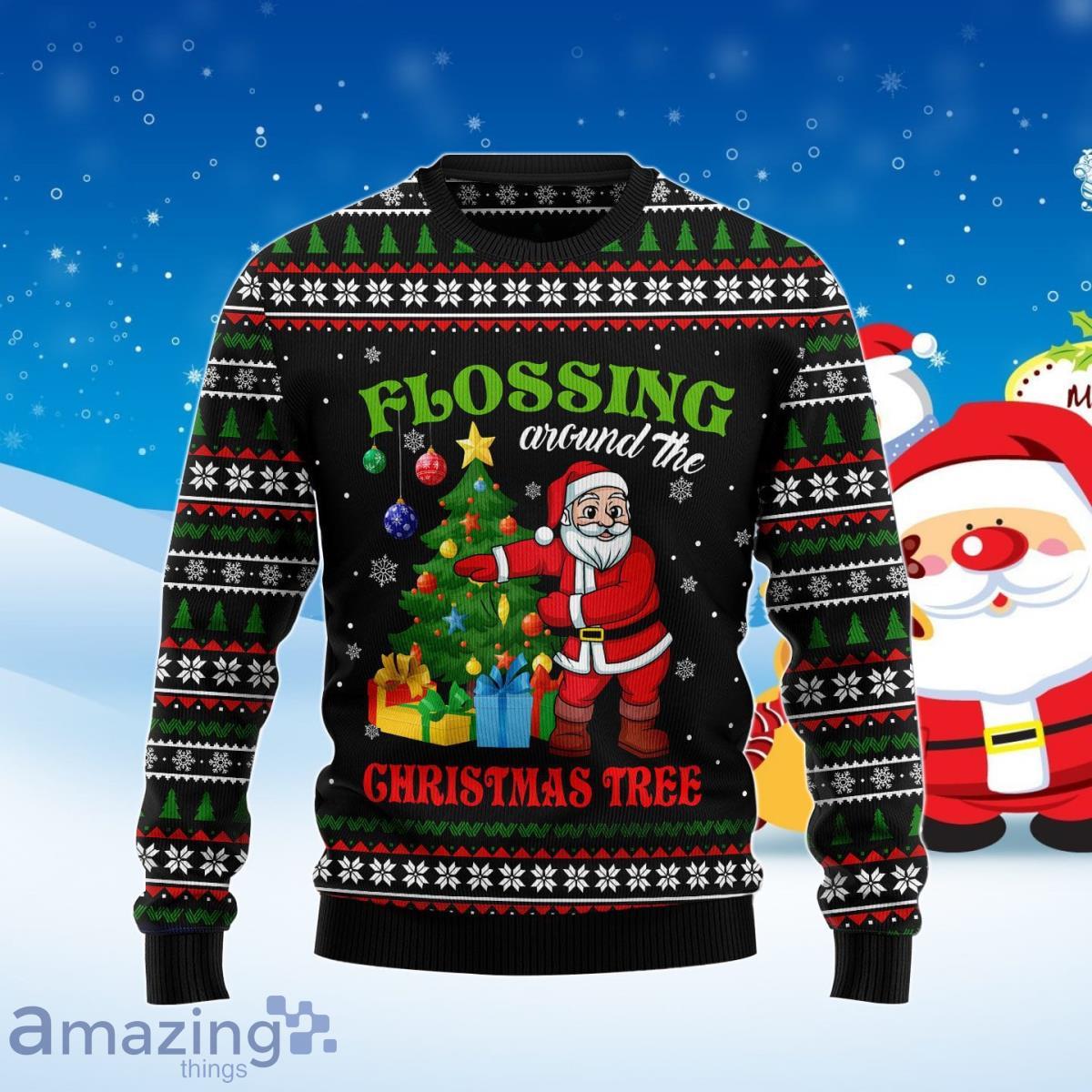 Flossing all the 2025 way christmas jumper