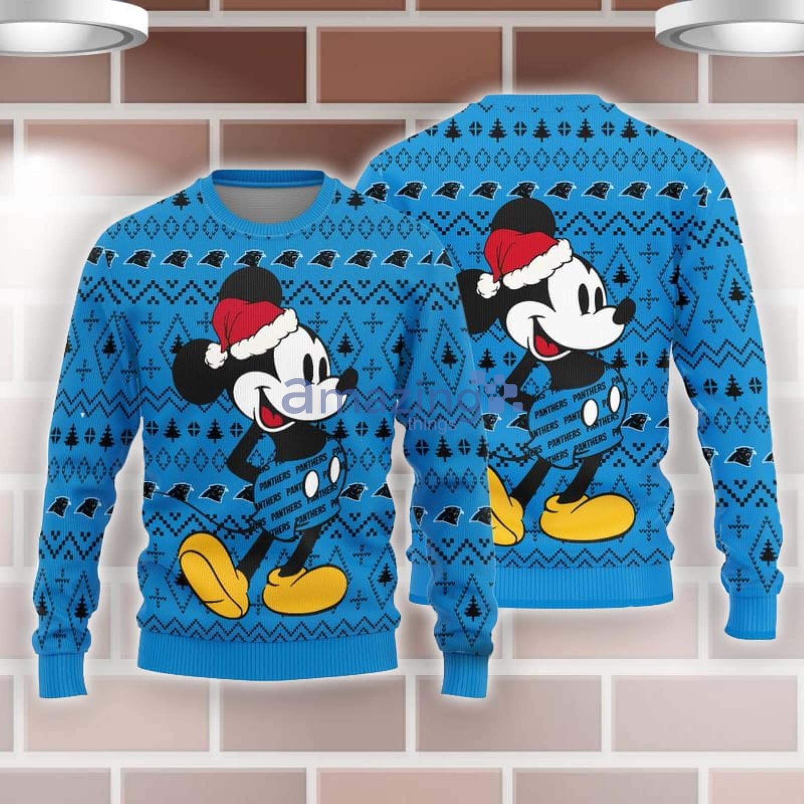 Carolina Panthers Mickey Mouse Ugly Christmas Sweater - Perfect Gifts For  Your Loved Ones