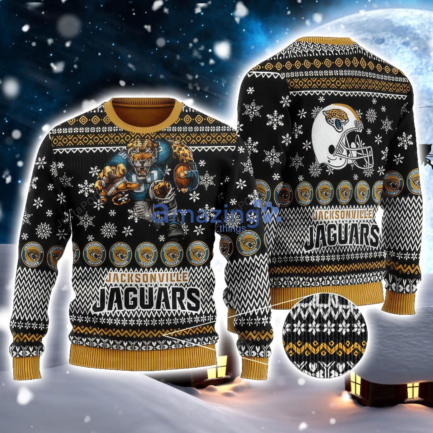 Jacksonville Jaguars Christmas Vintage Pattern Ugly Christmas Sweater For  Fans