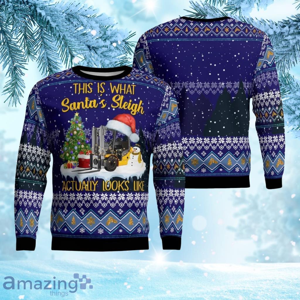 Forklift Christmas Aop Ugly Sweater 3D Gift For Men And Women Product Photo 1 Forklift Christmas Aop Ugly Sweater 3D Gift For Men And Women Product Photo 1