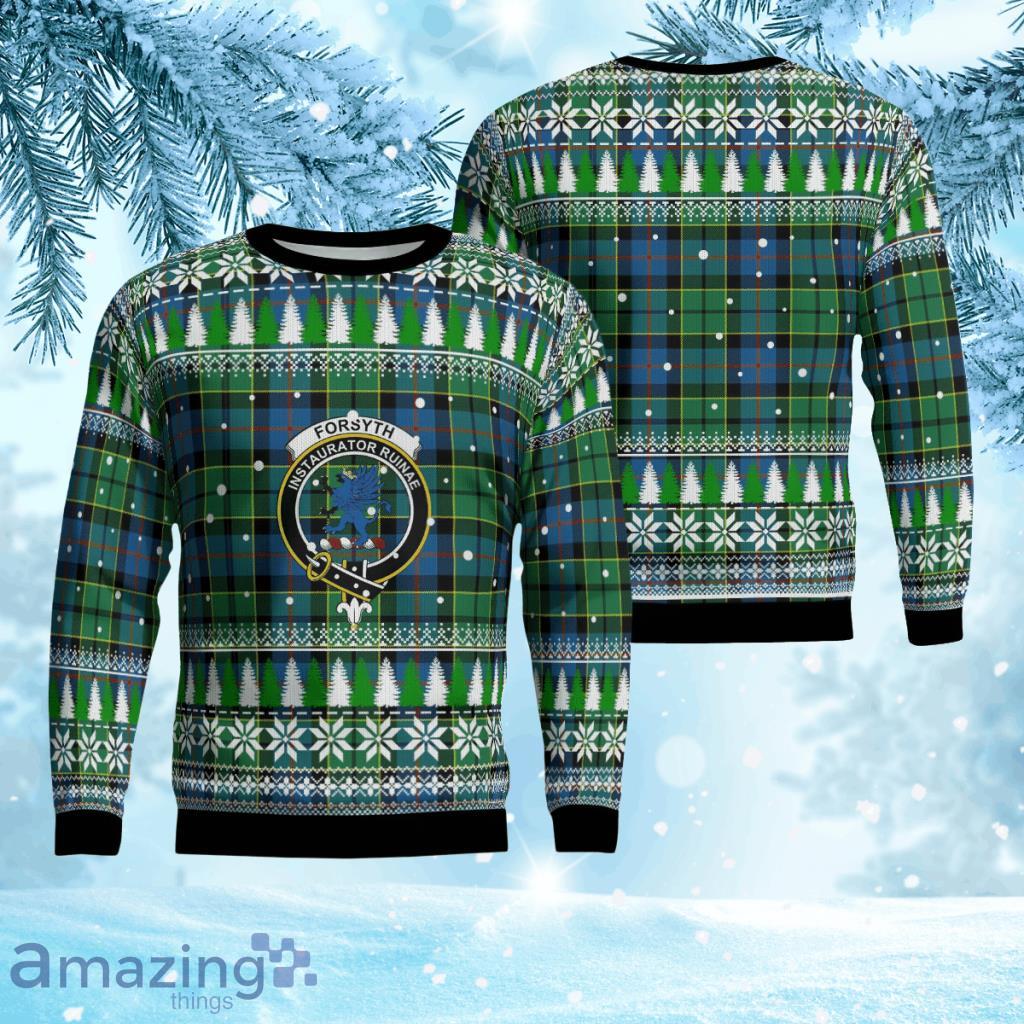 Forsyth Ancient Crest Tartan Christmas Ugly Sweater 3D Gift For Men And Women Product Photo 1
