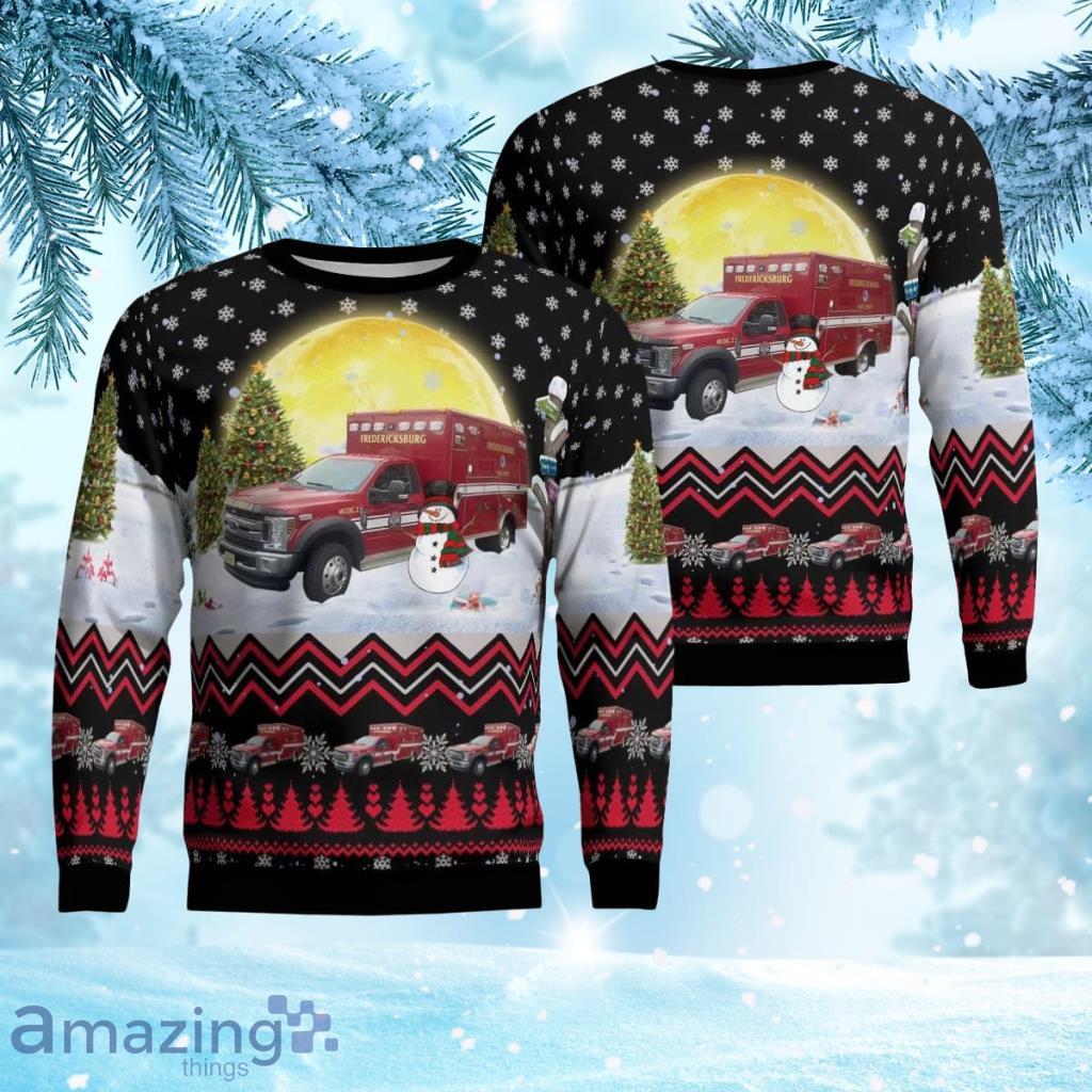 Fredericksburg Fire Department Medic 2 Aop Ugly Sweater 3D Gift For Men And Women 3D Product Photo 1