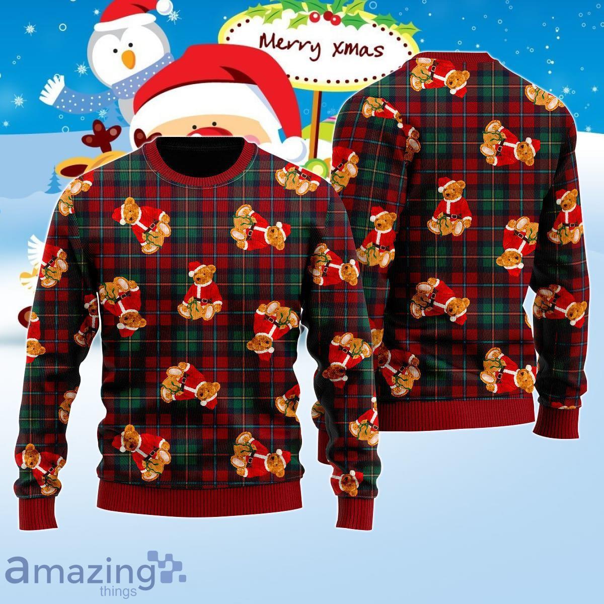 Funny Bear Ugly Christmas Sweater Best Gift For Men And Women Product Photo 1