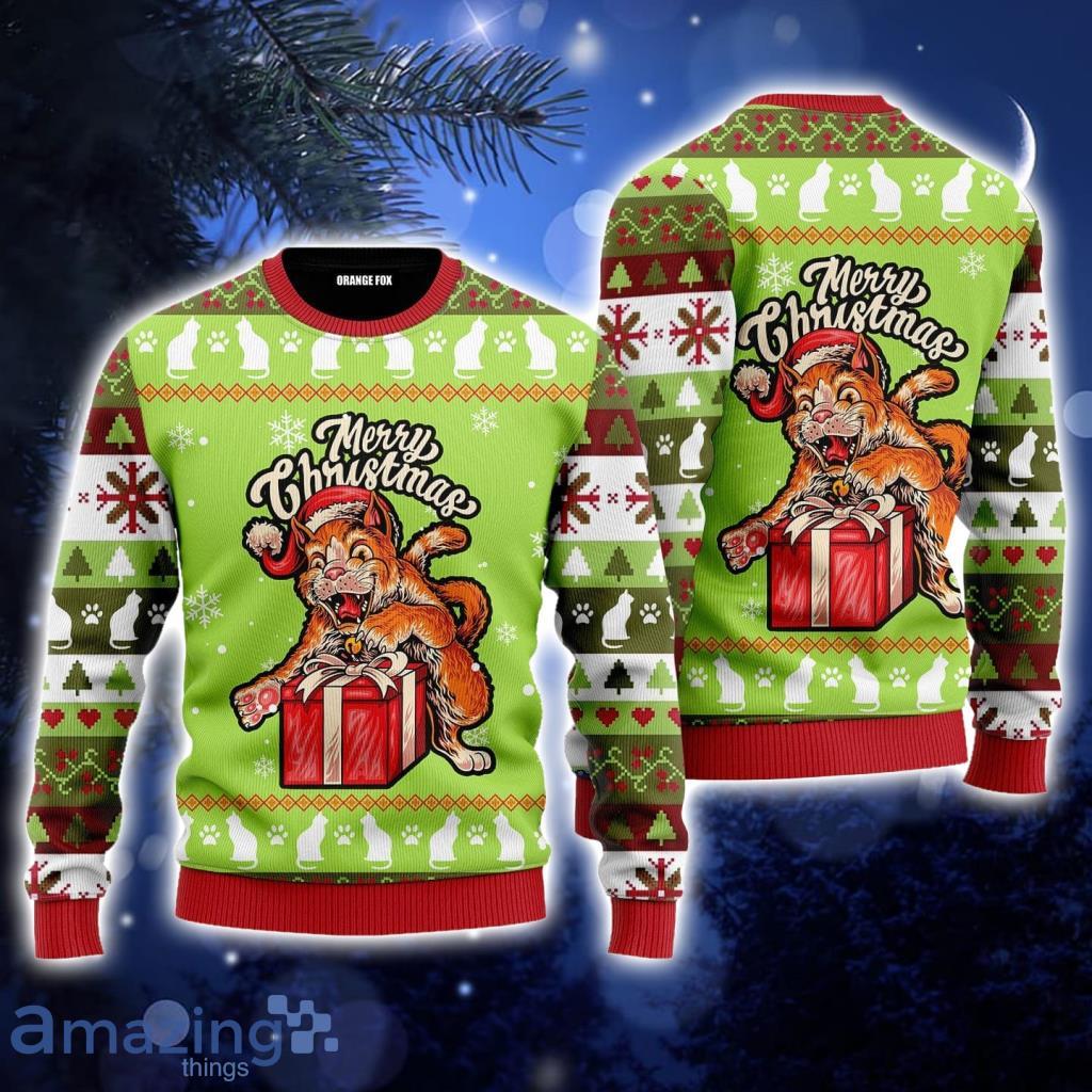 Dallas Cowboys Christmas Santa Claus Pattern Knitted Ugly Christmas Sweater  AOP Gift For Men And Women