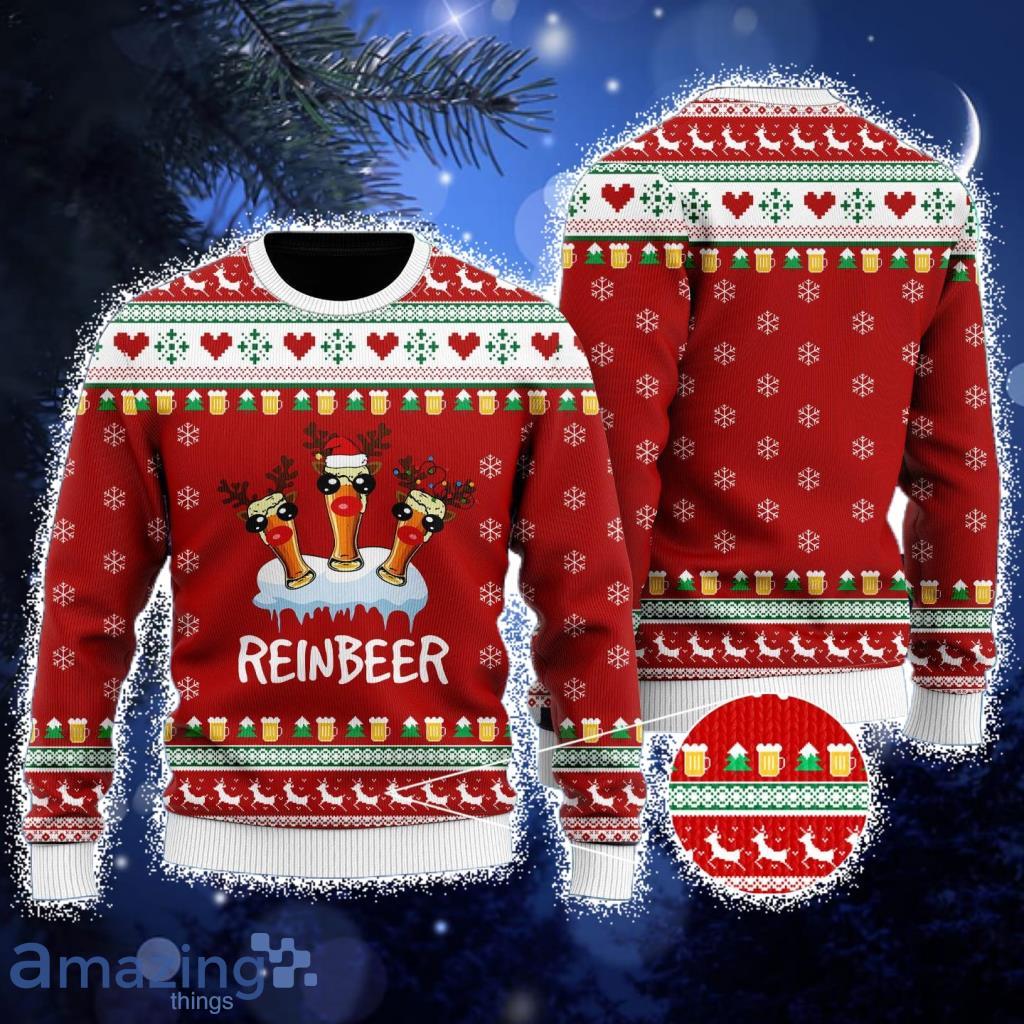 Dallas Cowboys Christmas Reindeers Pattern Ugly Sweater For Men