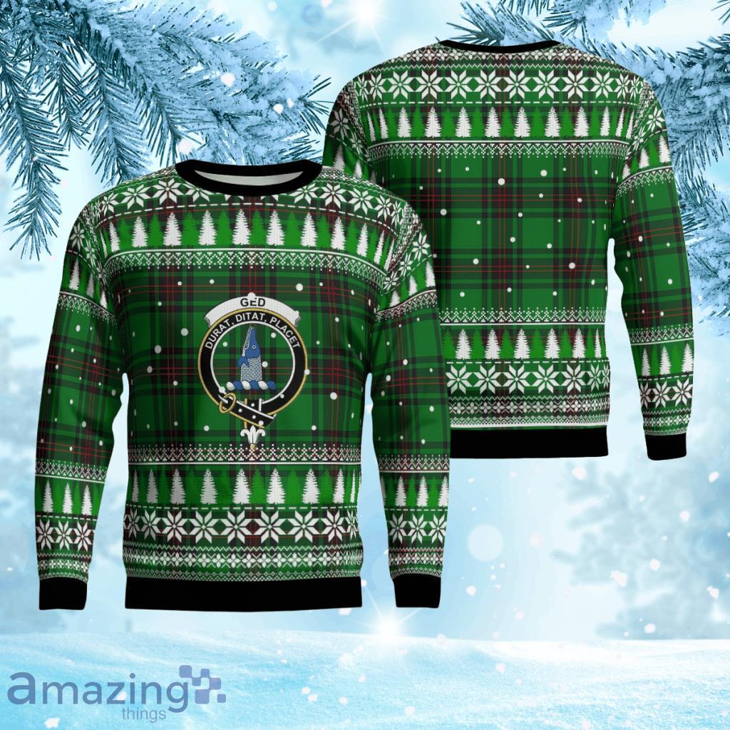 Ged Crest Tartan Christmas Ugly Sweater 3D Gift For Men And Women Product Photo 1