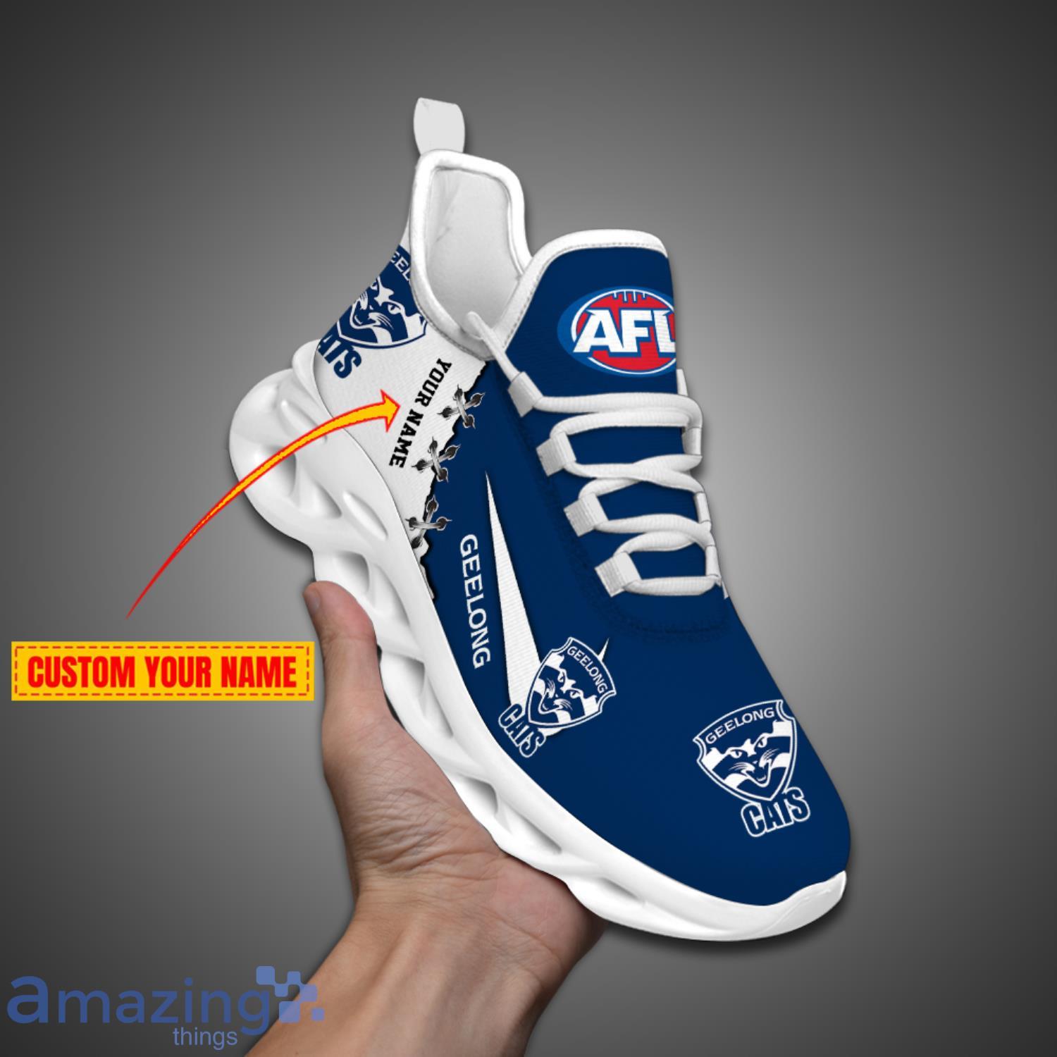 Geelong Cats Personalized Name AFL Max Soul Shoes Product Photo 1