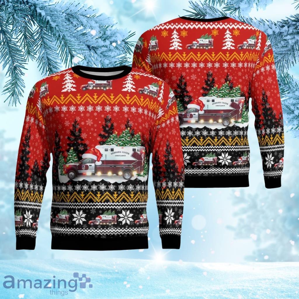 Georges Creek Ambulance Services Christmas Aop Ugly Sweater 3D Gift For Men And Women Product Photo 1