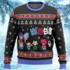 Ghost Fighter Yu Yu Hakusho Chibis Ugly Christmas Sweater 3D Gift Christmas Funny