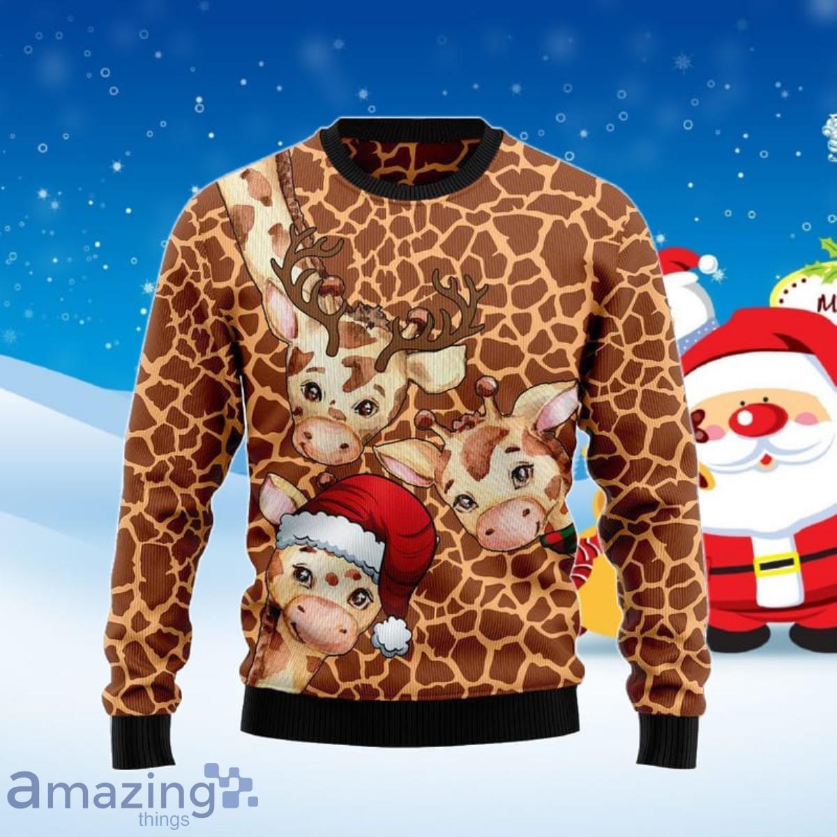 Giraffe Funny Ugly Christmas Sweater Best Gift For Men And Women Product Photo 1