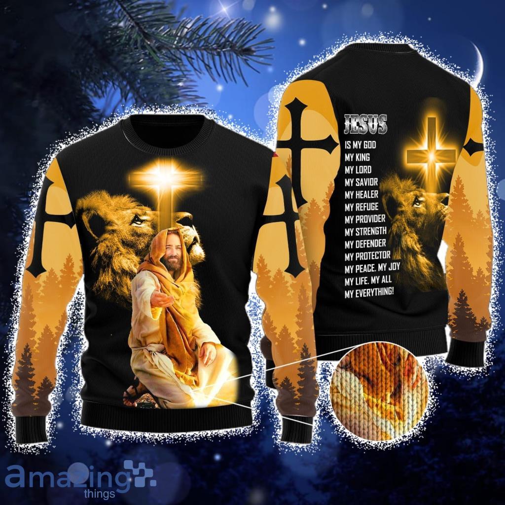 God Jesus Is My Everything Ugly Christmas Sweater For Men And Women Product Photo 1