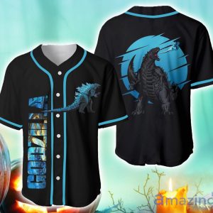 Godzilla Jersey Godzilla Black Baseball Jersey Shirt Product Photo 1