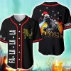 Godzilla Santa Hat Baseball Jersey Shirt