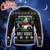 Golf Sucks Ugly Christmas Sweater  3D Gift Christmas Funny