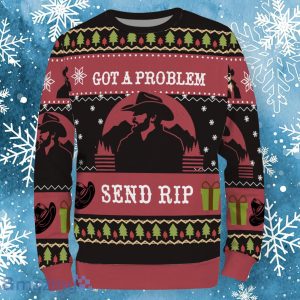 Got A Problem Send Rip Yellow Movie stone Ugly Christmas Sweater Product Photo 2