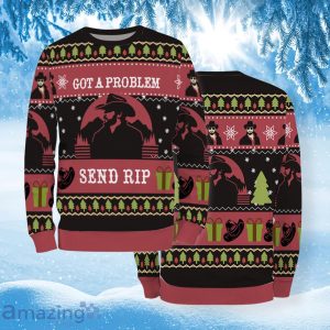 Got A Problem Send Rip Yellow Movie stone Ugly Christmas Sweater Product Photo 1
