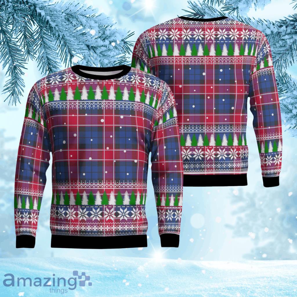 Graham of Menteith Red Tartan Christmas Ugly Sweater 3D Gift For Men And Women Product Photo 1