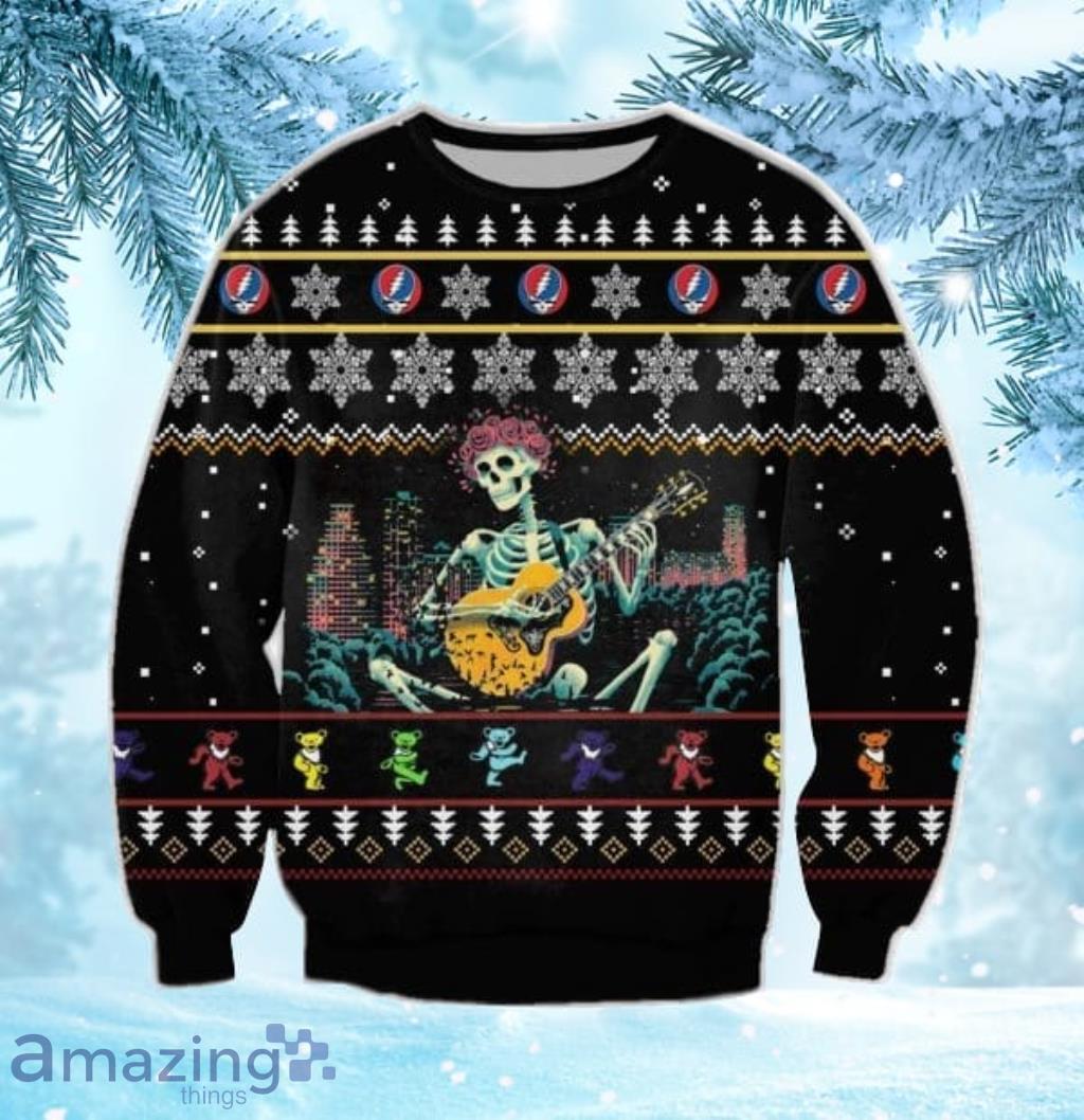 LIMITED DESIGN Dallas Cowboys Grateful Dead Santa Hat Ugly Christmas Sweater