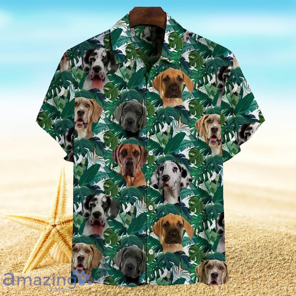 Great Dane Hawaiian Shirt Dog Memorial Gift For Men And Women image Great Dane Hawaiian Shirt - Dog Memorial Gift For Men And Women Product Photo 1