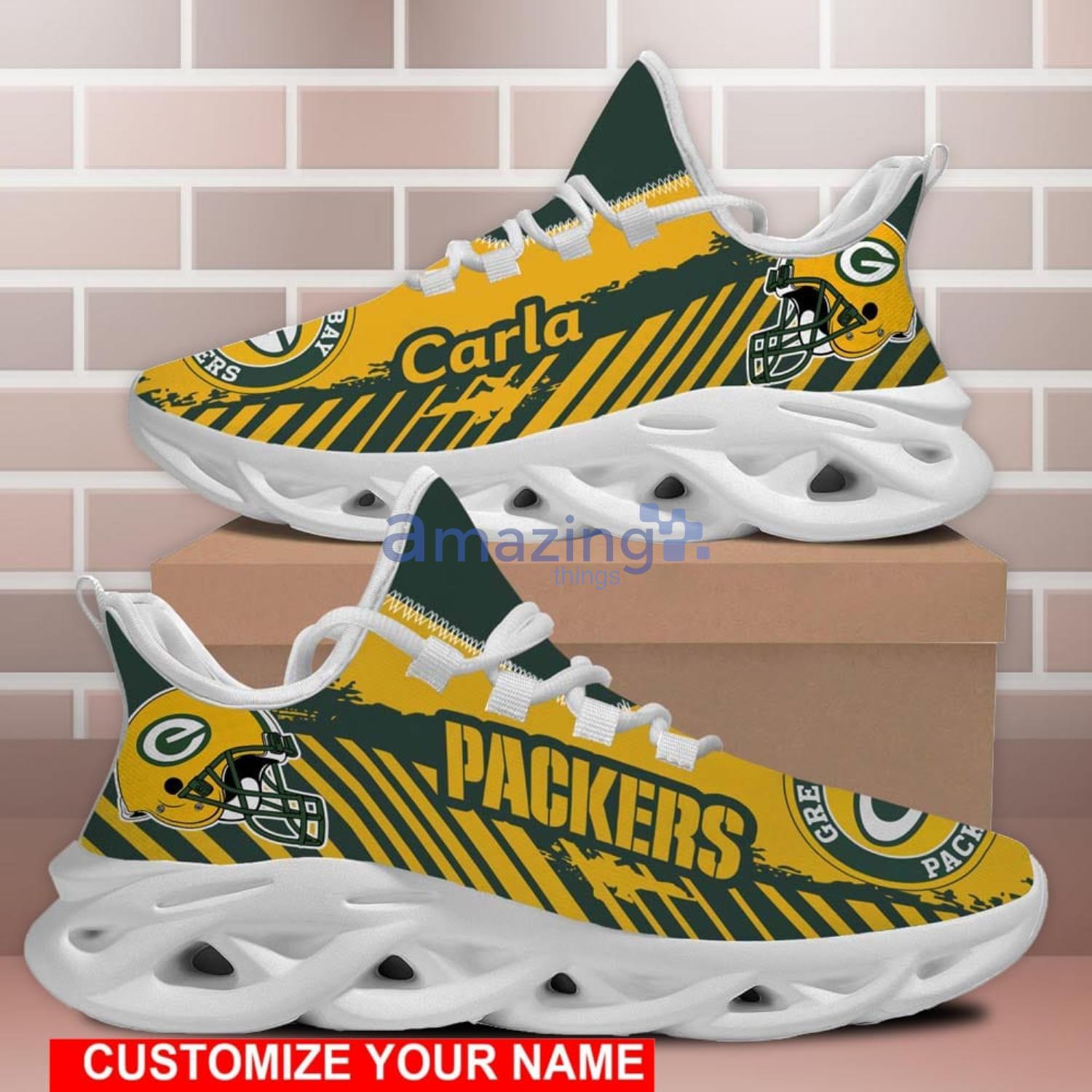 Green Bay Packers NFL Collection Max Soul Shoes Personalized Name Chunky  Sneakers For Men Women - Freedomdesign