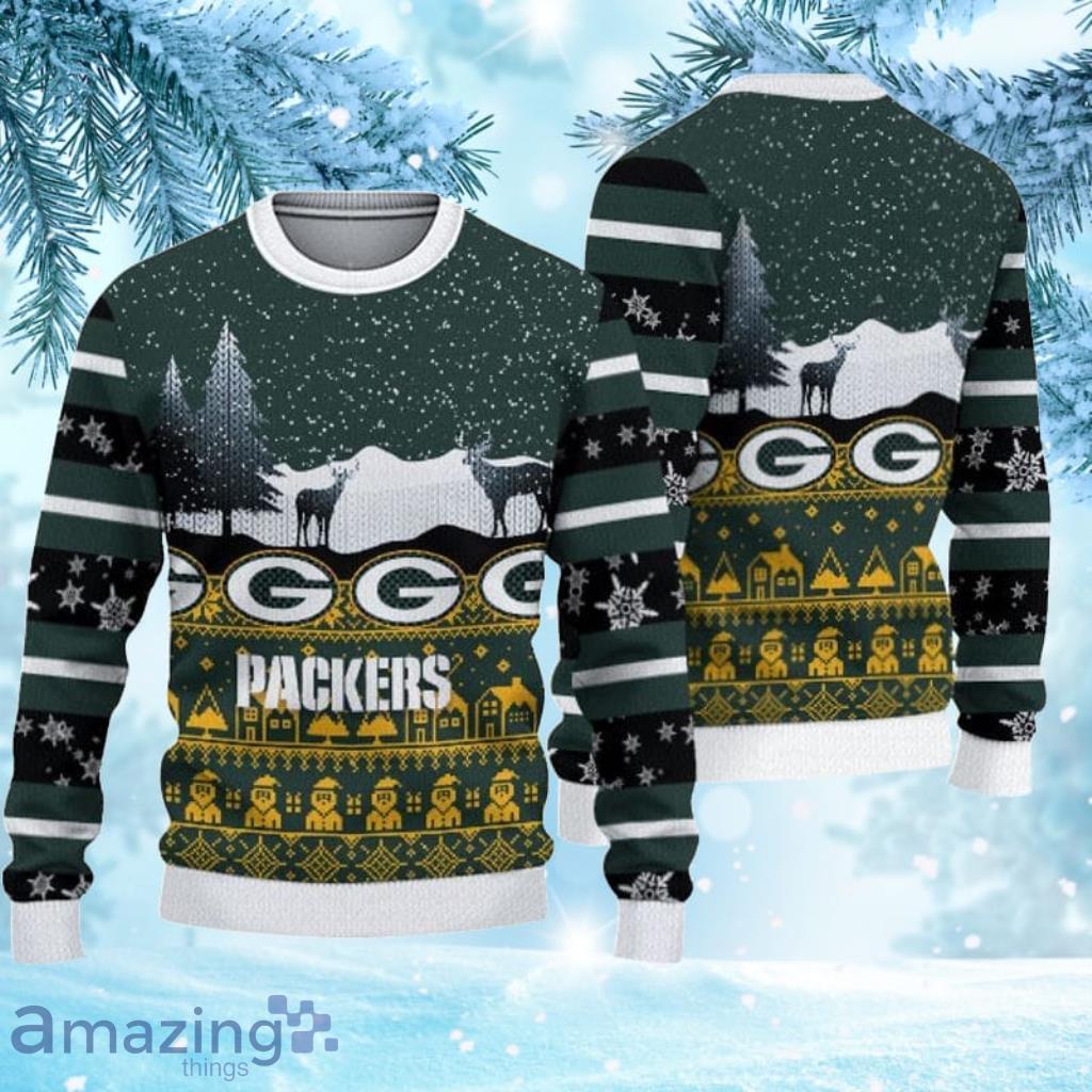 Green Bay Packers Casual Ugly Christmas Sweater 3D Gift For Fans Product Photo 1