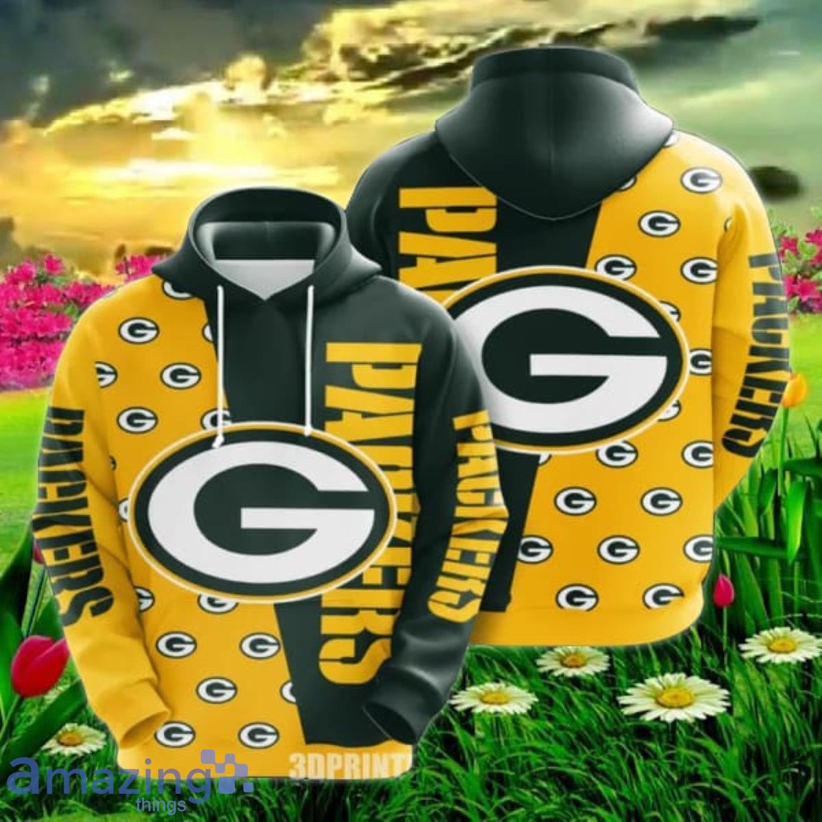 Personalized Packers Hoodie 3D Bold Green Bay Packers