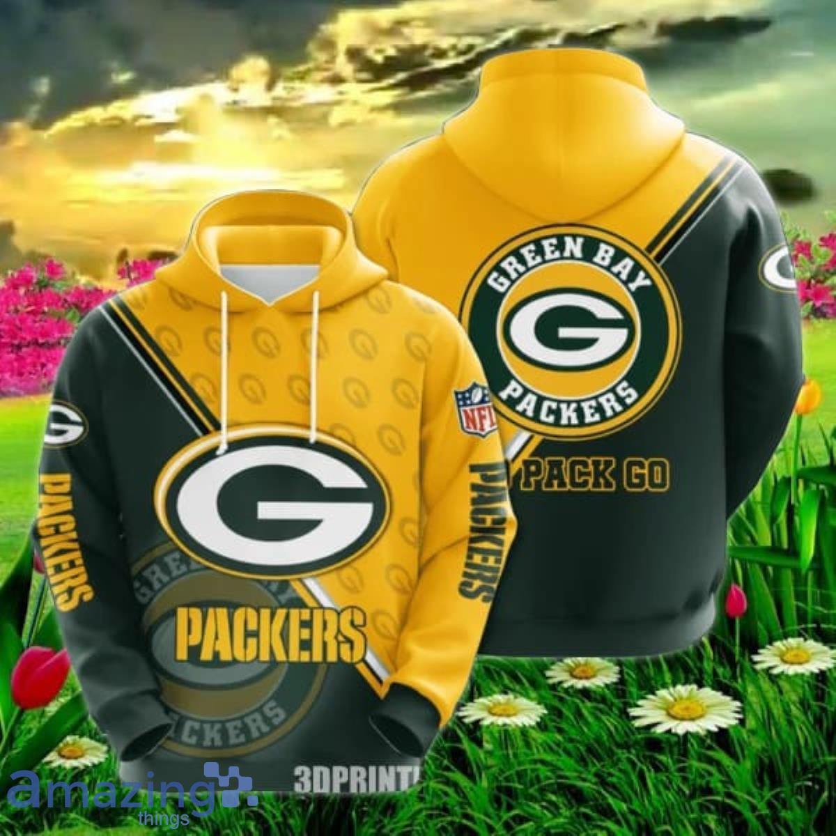 Green Bay Packers GBP 3D Hoodies Product Photo 1