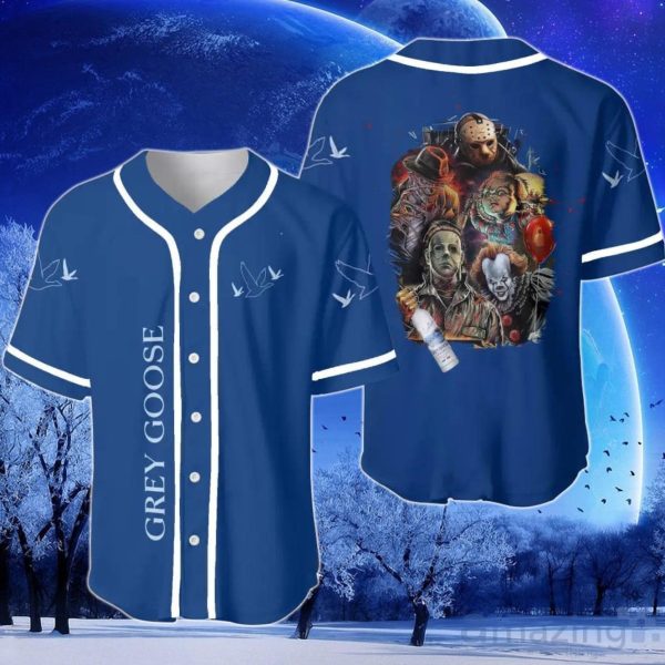 Grey Goose Vodka Halloween Horror Character Baseball Jersey Product Photo 1