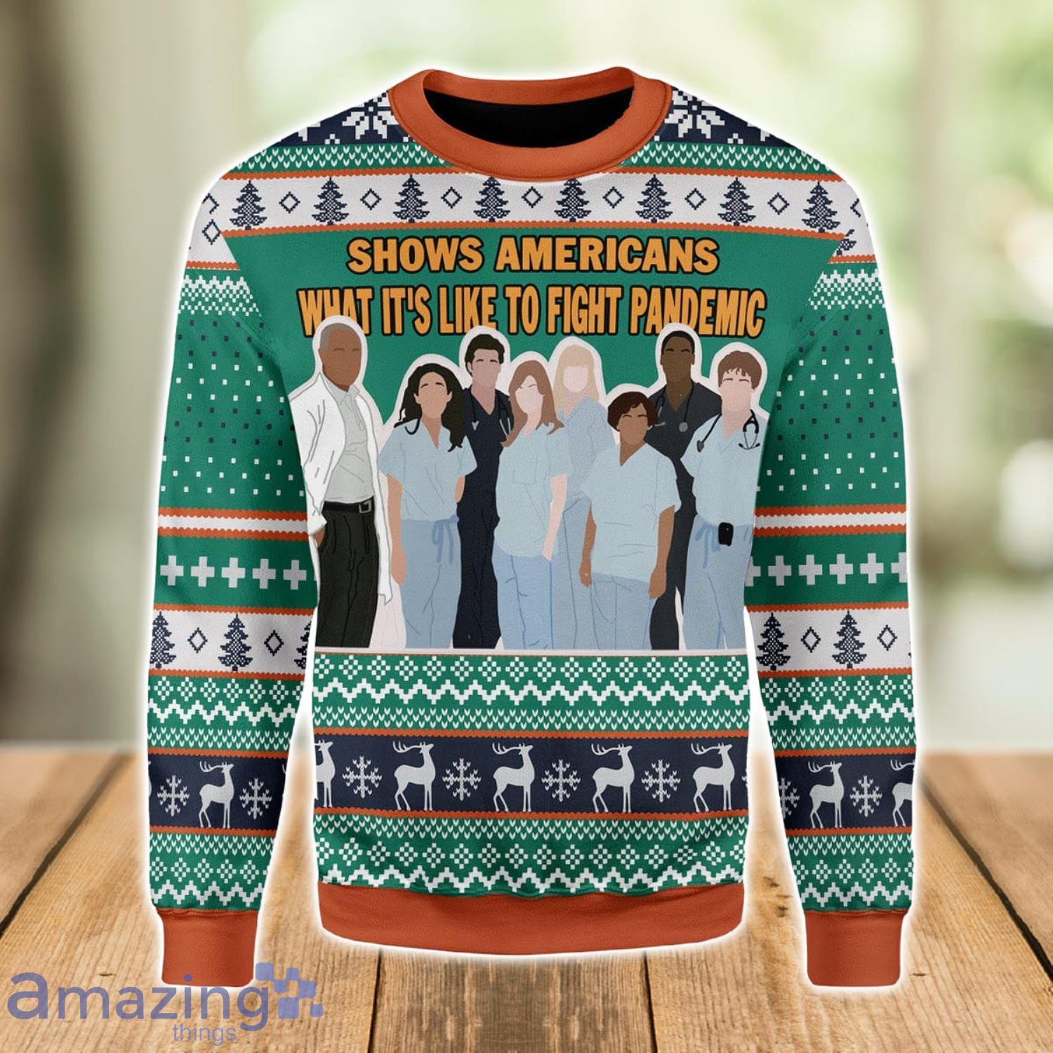 Greys Anatomy Shows Americans Ugly Christmas Sweater Xmas Gift Men And Women Christmas Sweater Product Photo 1 Greys Anatomy Shows Americans Ugly Christmas Sweater Xmas Gift Men And Women Christmas Sweater Product Photo 1