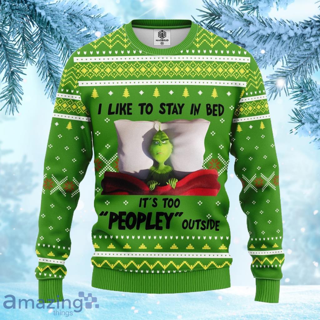 Grinch Sleep Ugly Christmas Sweater 3D Gift For Men And Women Product Photo 1