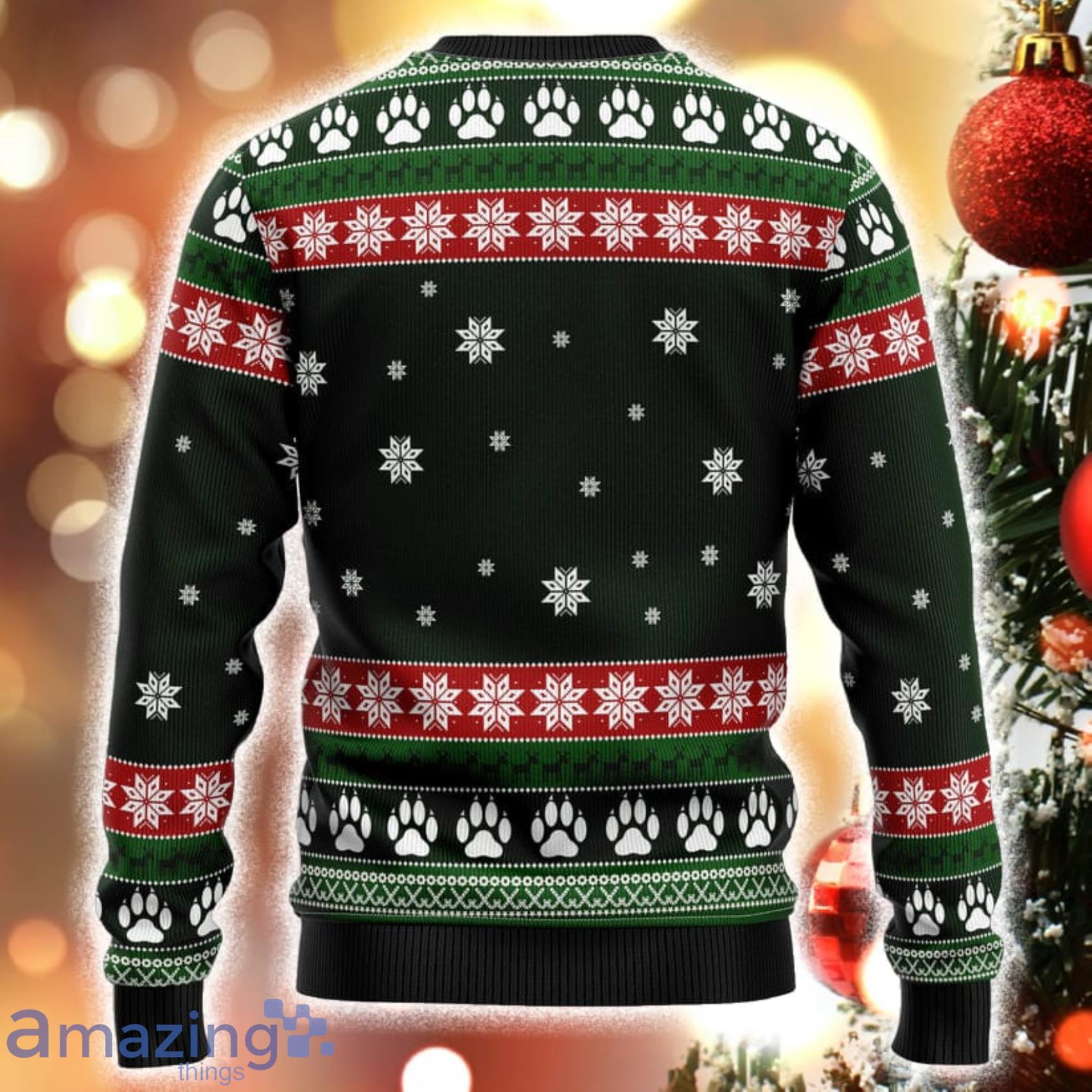 Grumpy Cat Punch You All I Want For Christmas Is To Punch You Christmas Ugly 3D Sweater Product Photo 1